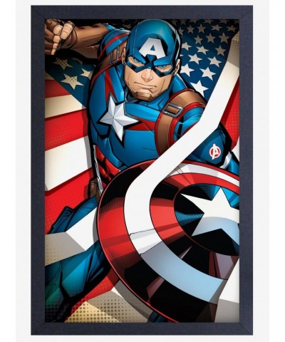Marvel Captain America Flag Poster $11.70 Posters