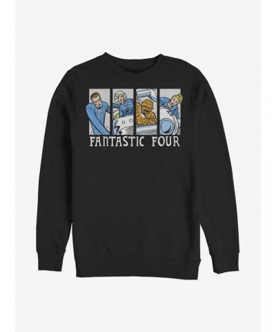 Marvel Fantastic Four Fantastic Comic Crew Sweatshirt $9.74 Sweatshirts