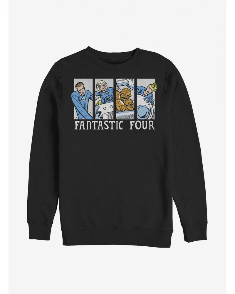 Marvel Fantastic Four Fantastic Comic Crew Sweatshirt $9.74 Sweatshirts