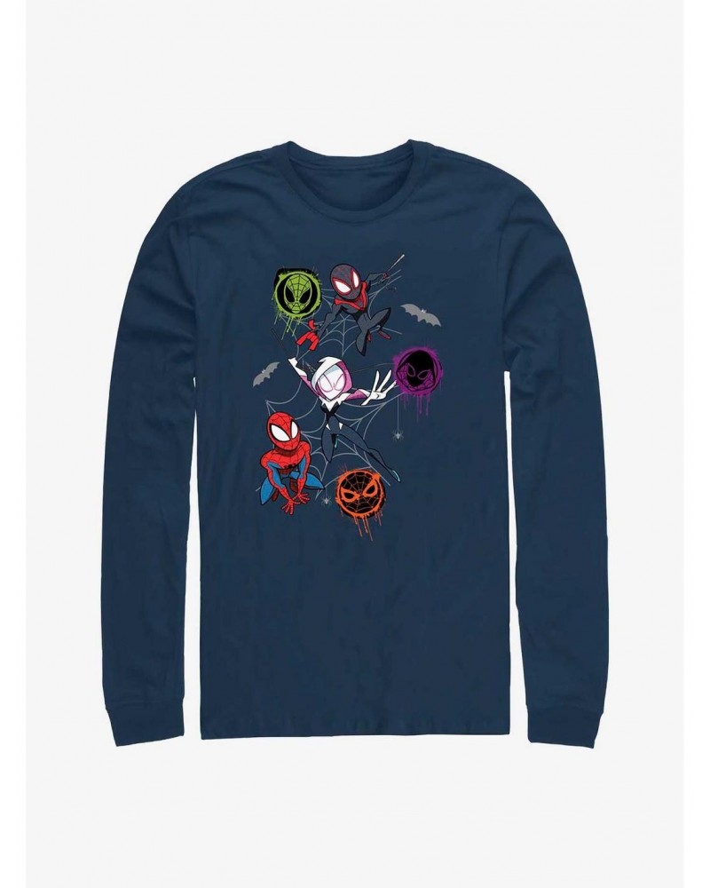 Marvel Spider-Man Spidey Trio Long-Sleeve T-Shirt $12.11 T-Shirts