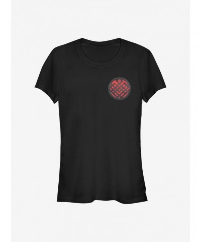 Marvel Shang-Chi And The Legend Of The Ten Rings Rendered Symbol Badge Girls T-Shirt $8.76 T-Shirts