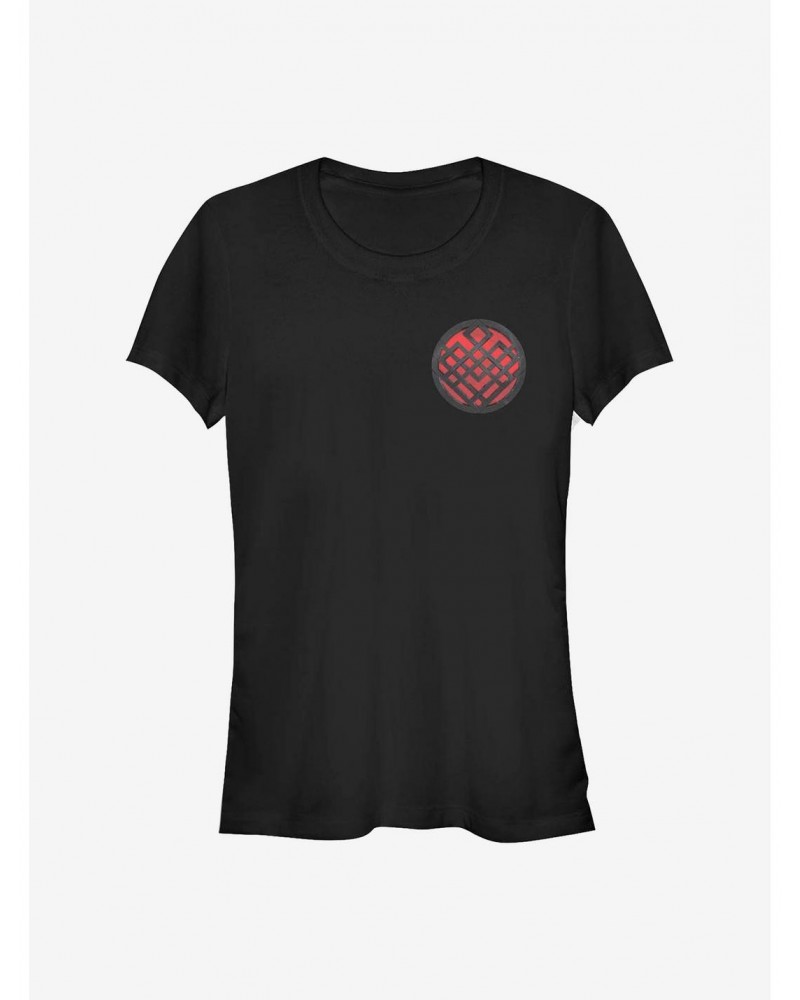 Marvel Shang-Chi And The Legend Of The Ten Rings Rendered Symbol Badge Girls T-Shirt $8.76 T-Shirts