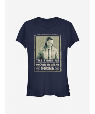 Marvel Loki Break Free Girls T-Shirt $9.16 T-Shirts