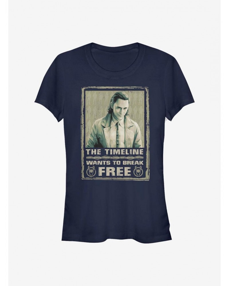 Marvel Loki Break Free Girls T-Shirt $9.16 T-Shirts