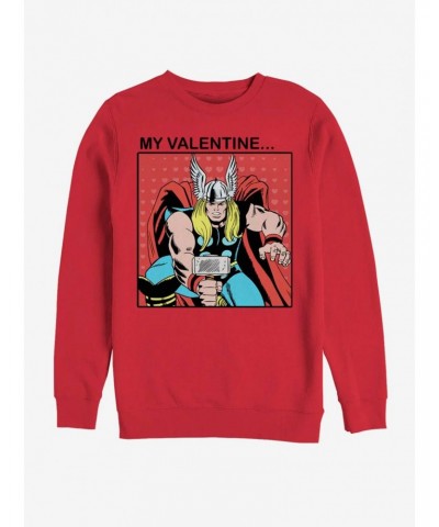 Marvel Thor My Valentine Sweatshirt $14.17 Sweatshirts