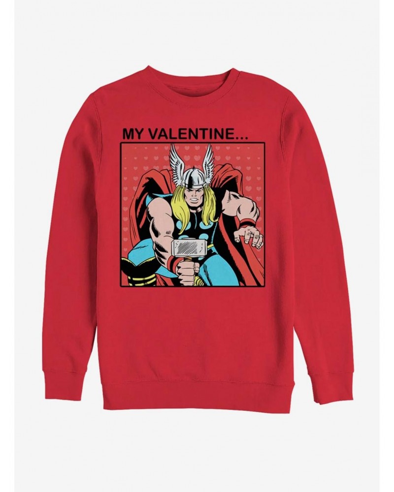 Marvel Thor My Valentine Sweatshirt $14.17 Sweatshirts