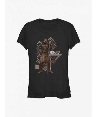 Marvel Black Panther: Wakanda Forever Mbaku Hero Shot Girls T-Shirt $7.17 T-Shirts