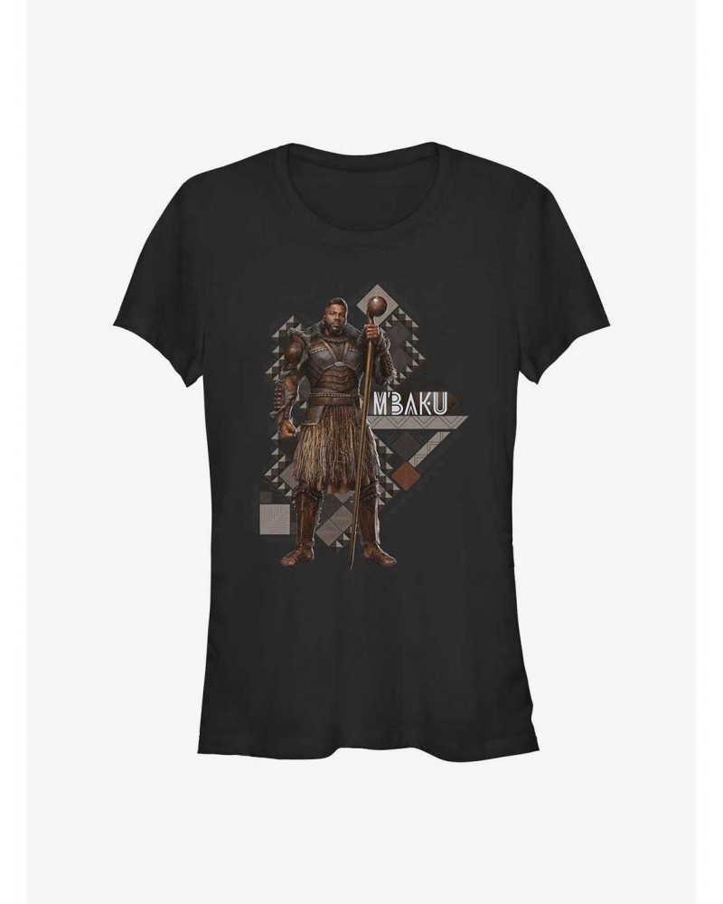 Marvel Black Panther: Wakanda Forever Mbaku Hero Shot Girls T-Shirt $7.17 T-Shirts