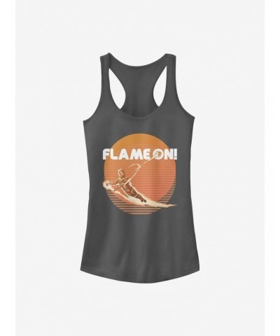 Marvel Fantastic Four Retro Flame Girls Tank $6.37 Tanks