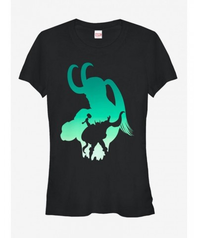 Marvel Thor and Loki Silhouette Girls T-Shirt $9.96 T-Shirts