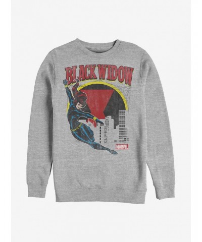 Marvel Black Widow Web Slinger Crew Sweatshirt $9.74 Sweatshirts