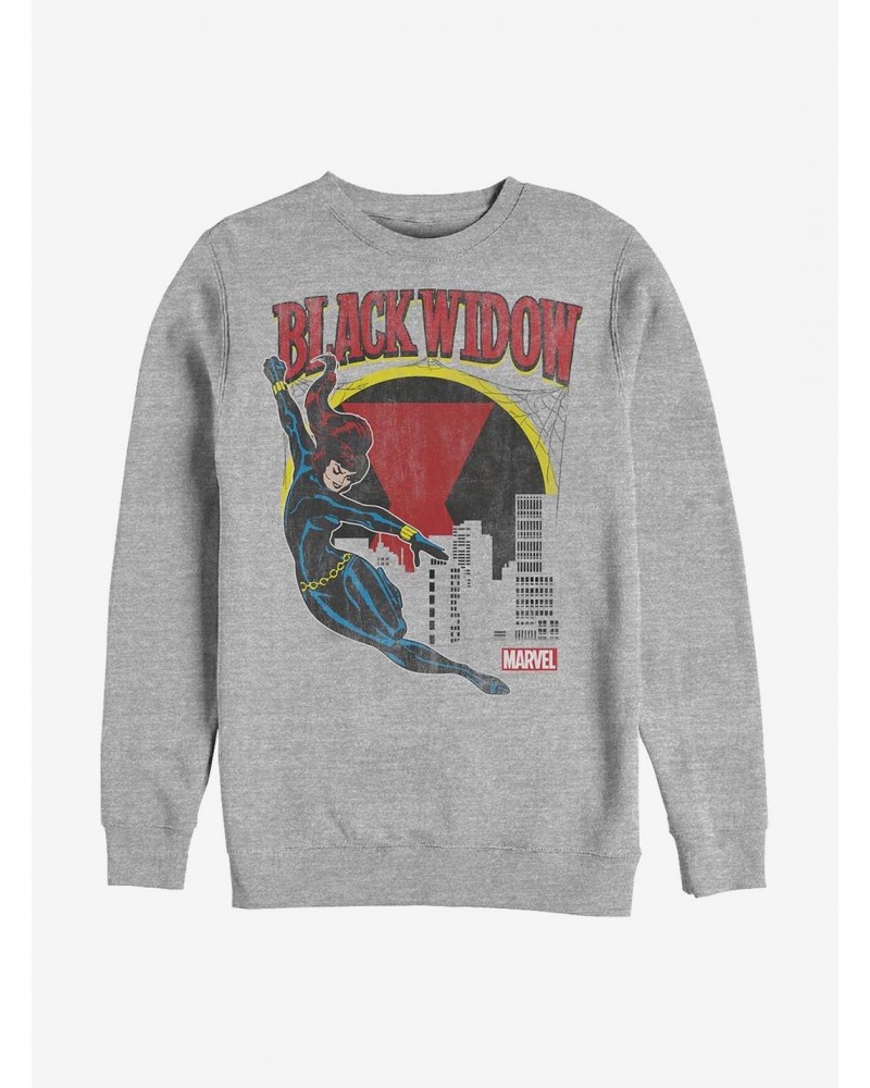 Marvel Black Widow Web Slinger Crew Sweatshirt $9.74 Sweatshirts