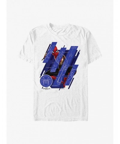 Marvel Spider-Man: No Way Home Schematic Panels T-Shirt $8.22 T-Shirts