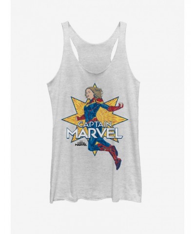 Marvel Captain Marvel Star Marvel Girls Tank $9.53 Tanks