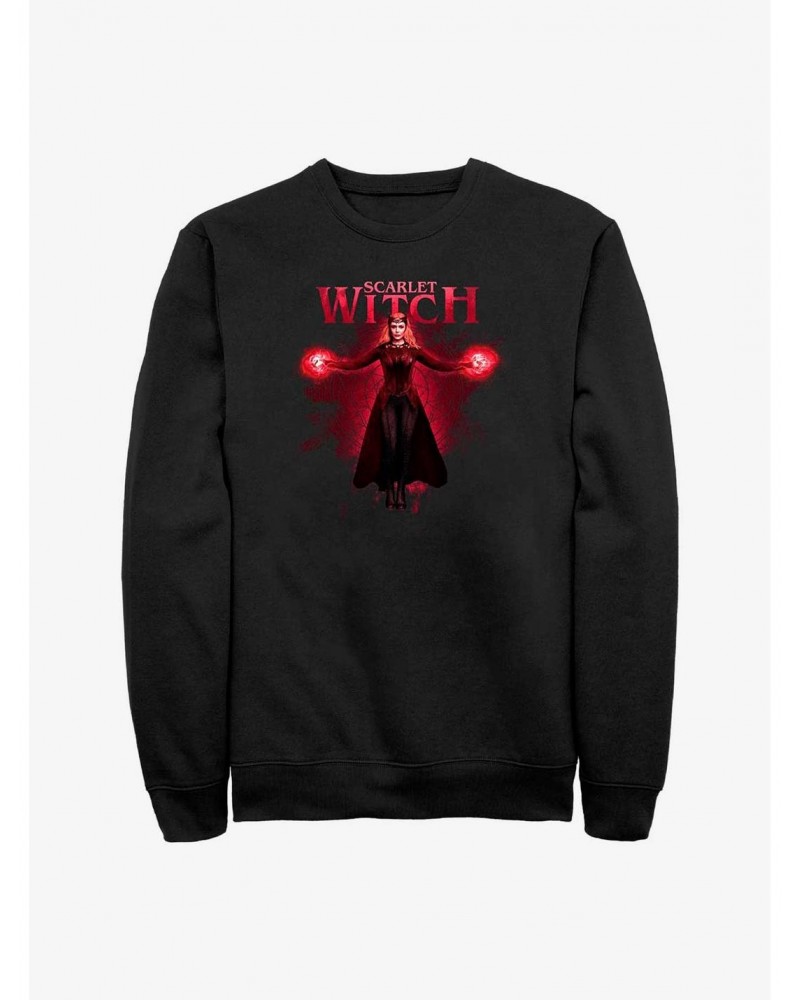 Marvel Doctor Strange in the Multiverse of Madness Scarlet Witch Sweatshirt $12.40 Sweatshirts