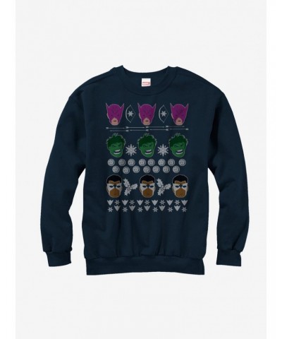 Marvel Avengers Ugly Christmas Sweater Sweatshirt $13.58 Sweatshirts