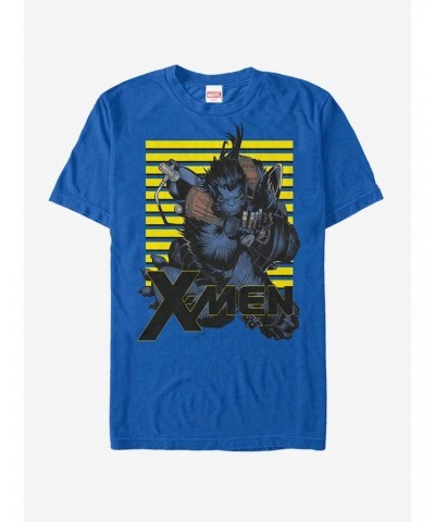 Marvel X-Men Beast Stripes T-Shirt $7.84 T-Shirts