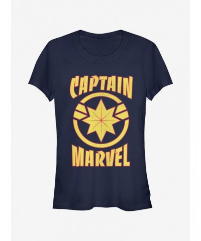 Marvel Captain Marvel Marvel Star Girls T-Shirt $9.16 T-Shirts