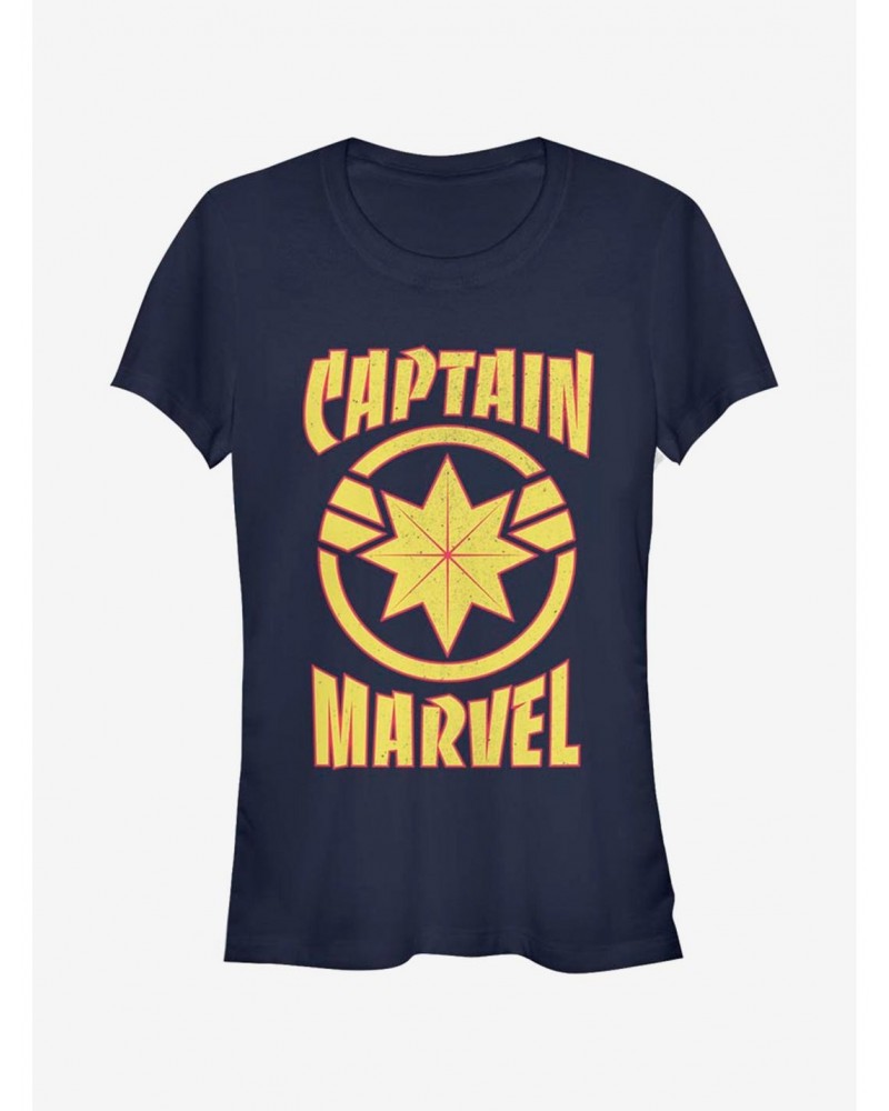 Marvel Captain Marvel Marvel Star Girls T-Shirt $9.16 T-Shirts