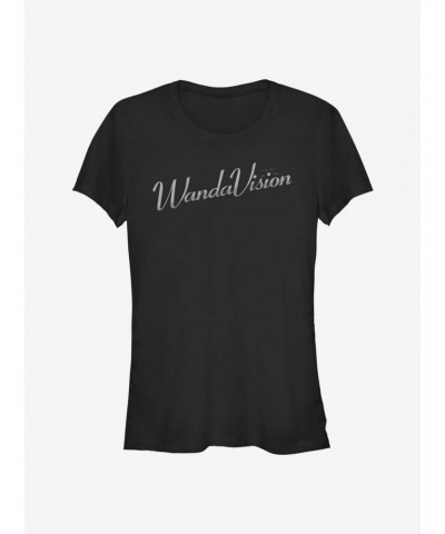 Marvel WandaVision Silver Logo Girls T-Shirt $8.76 T-Shirts