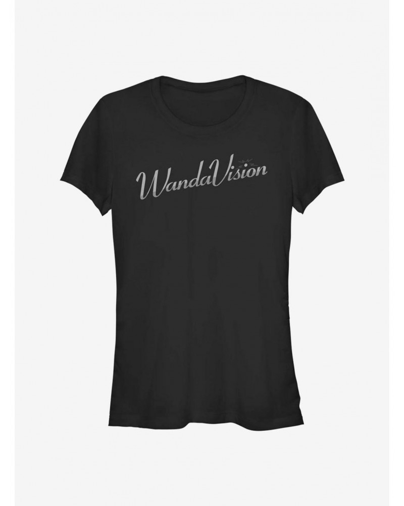 Marvel WandaVision Silver Logo Girls T-Shirt $8.76 T-Shirts