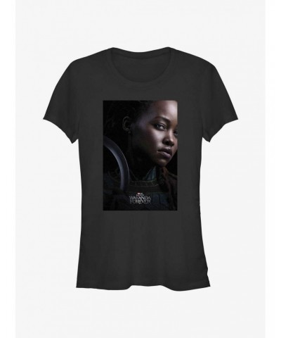 Marvel Black Panther: Wakanda Forever Nakia Movie Poster Girls T-Shirt $9.56 T-Shirts