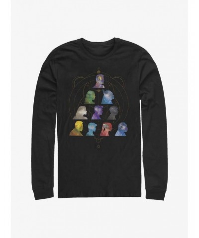 Marvel Eternals Silhouette Galaxy Heads Long-Sleeve T-Shirt $12.90 T-Shirts
