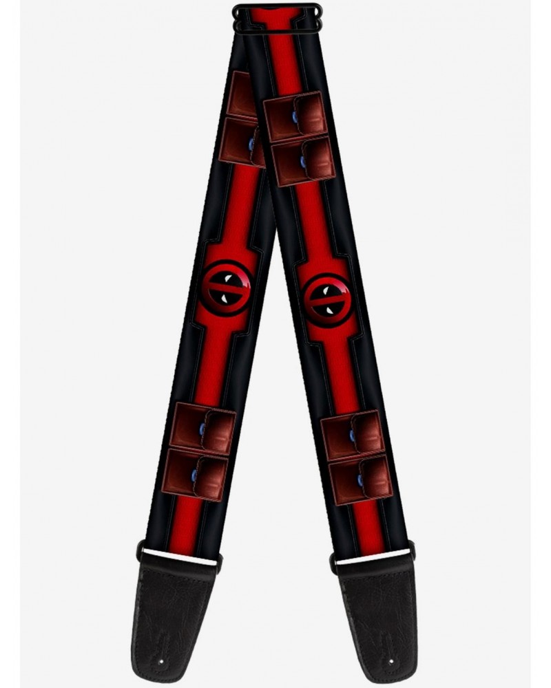 Marvel Deadpool Utility Belt Logo Pockets Guitar Strap $11.95 Guitar Straps