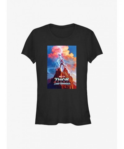 Marvel Thor: Love and Thunder Movie Poster Girls T-Shirt $6.37 T-Shirts