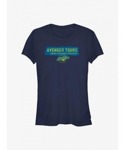 Marvel Ms. Marvel Avenger Tours Avengercon Girls T-Shirt $9.36 T-Shirts