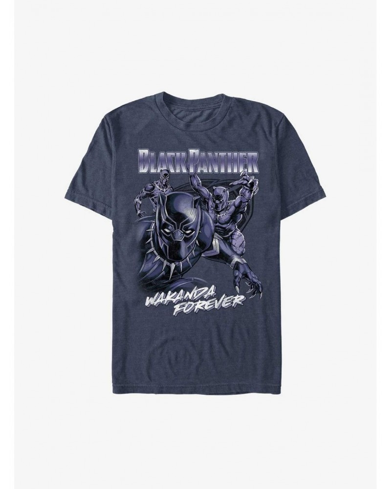 Marvel Black Panther: Wakanda Forever Warrior T'Challa T-Shirt $9.56 T-Shirts