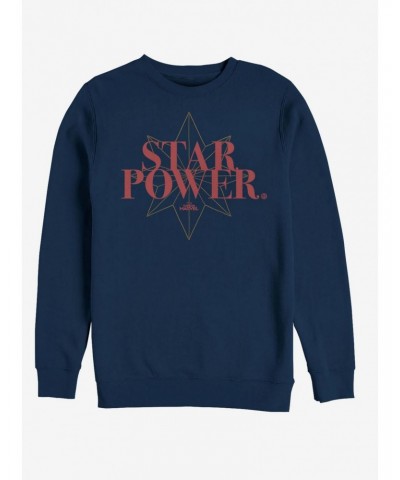 Marvel Captain Marvel Star Power Sweatshirt $11.81 Sweatshirts