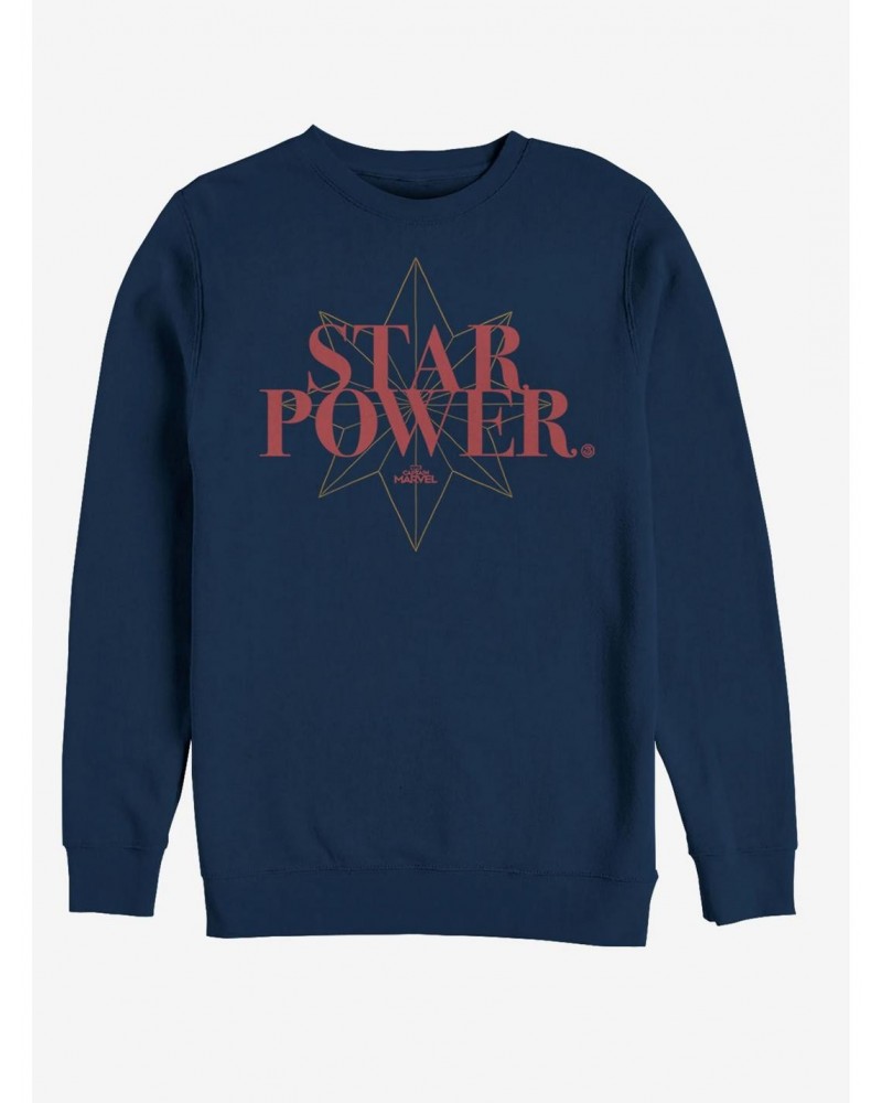 Marvel Captain Marvel Star Power Sweatshirt $11.81 Sweatshirts