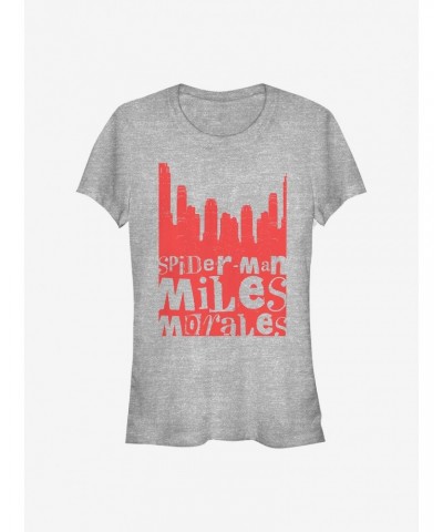 Marvel Spider-Man Miles City Girls T-Shirt $6.97 T-Shirts