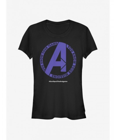 Marvel Avengers: Endgame You Know Girls T-Shirt $6.97 T-Shirts