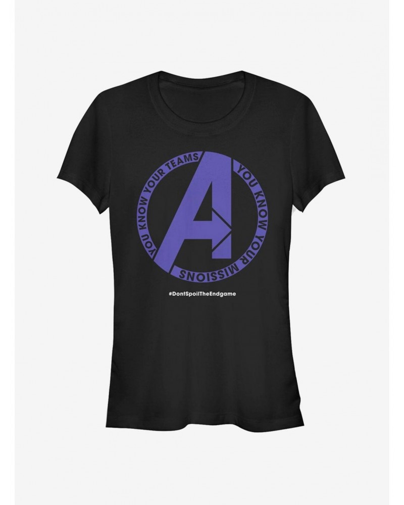 Marvel Avengers: Endgame You Know Girls T-Shirt $6.97 T-Shirts