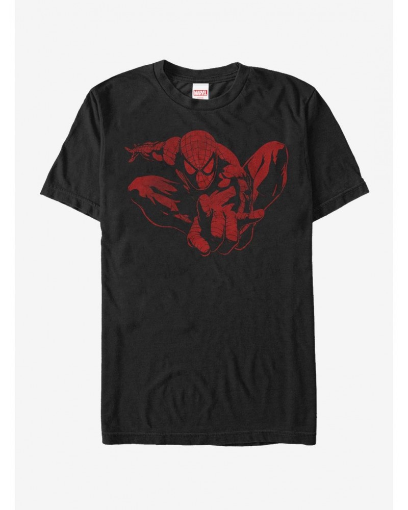 Marvel Spider-Man Leap Distressed T-Shirt $7.84 T-Shirts