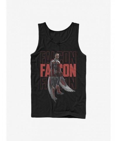 Marvel The Falcon And The Winter Soldier Falcon Repeating Name Tank $6.37 Tanks