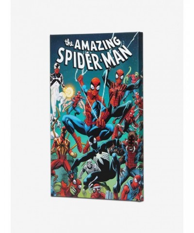 Marvel The Amazing Spider-Man Multiple Spideys Comic Book Cover Canvas Wall Decor $23.36 Décor