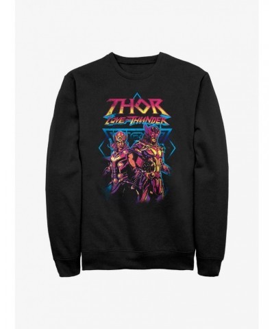 Marvel Thor: Love And Thunder Grunge Thunder Sweatshirt $12.40 Sweatshirts