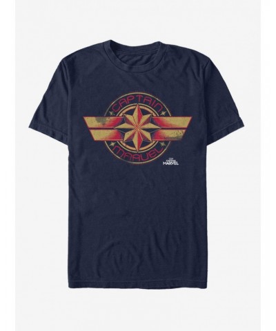 Marvel Captain Marvel Badge T-Shirt $6.50 T-Shirts