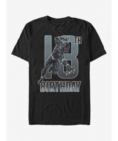 Marvel Black Panther 18th Birthday T-Shirt $9.37 T-Shirts