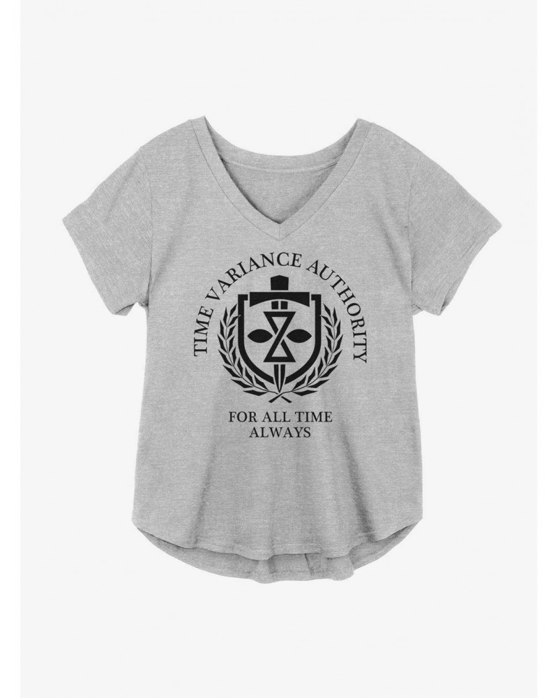 Marvel Loki Time Variance Authority Tagline Girls Plus Size T-Shirt $6.94 T-Shirts