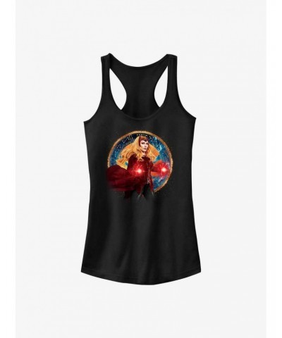 Marvel Dr. Strange Wanda Portrait Girl's Tank $7.75 Tanks