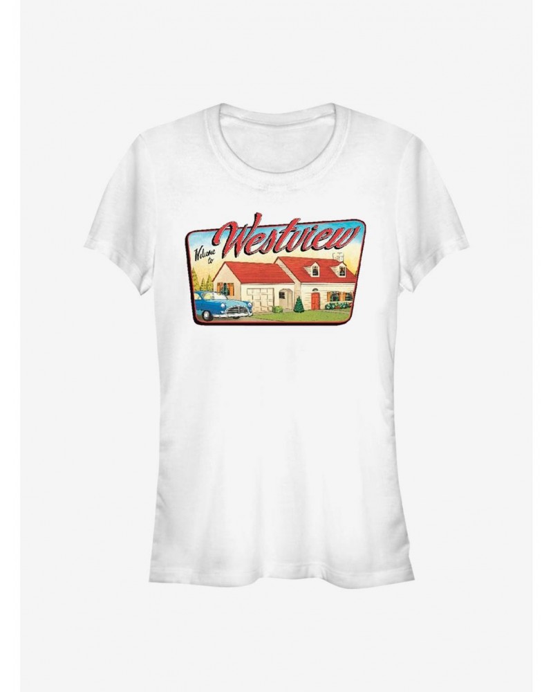 Marvel WandaVision Westview Welcome Girls T-Shirt $7.57 T-Shirts