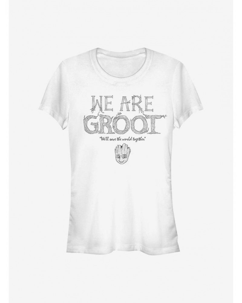 Marvel The Guardians Of The Galaxy Grow Together Girls T-Shirt $6.77 T-Shirts