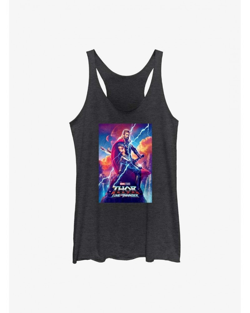 Marvel Thor: Love and Thunder Asgardian Movie Poster Girls Tank $10.15 Tanks