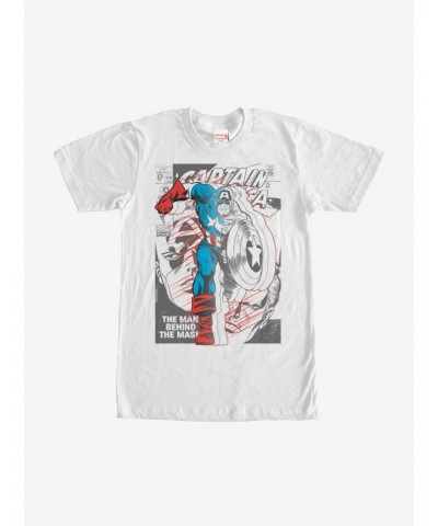 Marvel Captain America Behind the Mask T-Shirt $6.88 T-Shirts