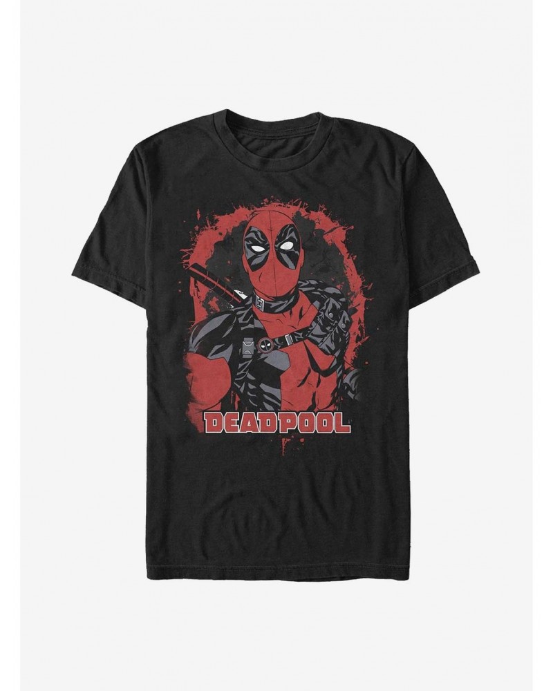 Marvel Deadpool Painted Deadpool T-Shirt $8.41 T-Shirts