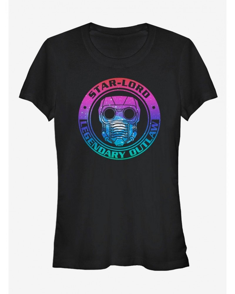 Marvel Guardians of the Galaxy Star-Lord Space Outlaw Girls T-Shirt $8.76 T-Shirts